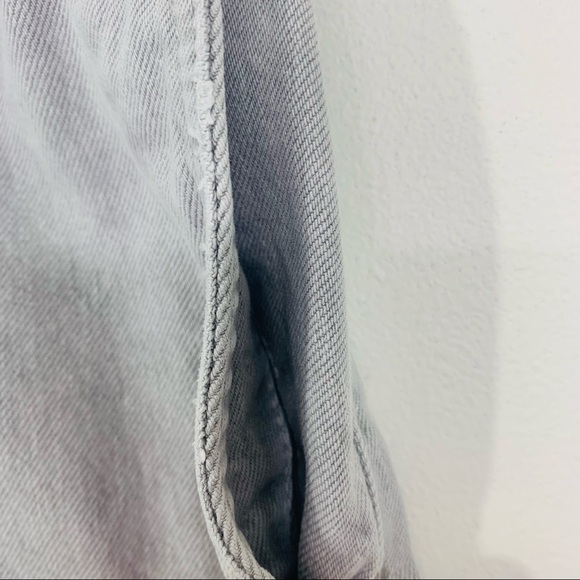 IRO Clichy High-waisted Gathered Denim Shorts in Light Grey size 38 - Picture 8 of 13